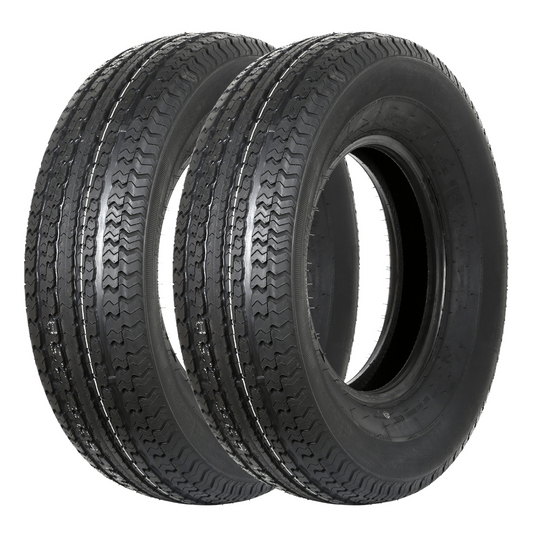 Radial Trailer Tire ST225/75R15 ST225-75R15, 117M 10-Ply Load Range E, Set of 2